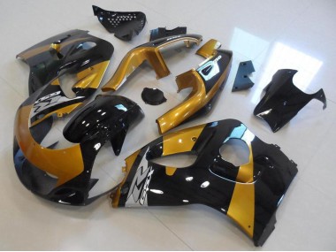 1996-2000 Suzuki GSXR 600 Motorcycle Fairings - Gold Black Australia