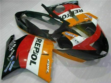 1996-2007 Honda CBR1100XX Blackbird Motorcycle Fairing - Orange White Red Glossy Black Repsol Australia