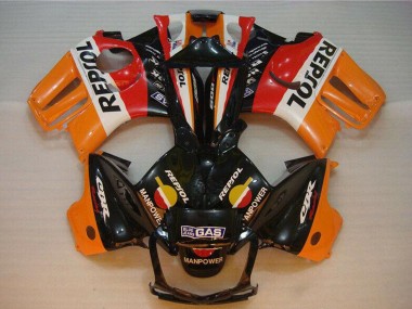 1995-1996 Honda CBR600 F3 Motorcycle Fairings - Orange White Red Glossy Black Repsol Australia