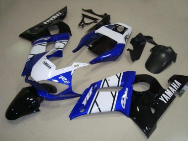 1998-2002 Yamaha YZF R6 Motorcycle Fairings - White Blue Glossy Black Champions Australia