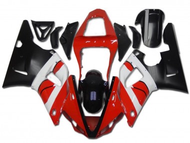 2000-2001 Yamaha YZF R1 Motorcycle Fairing - Red White Glossy Black Australia
