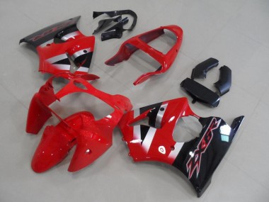 2000-2002 Kawasaki ZX6R Motorcycle Fairings - Red Silver Glossy Black OEM Style Australia