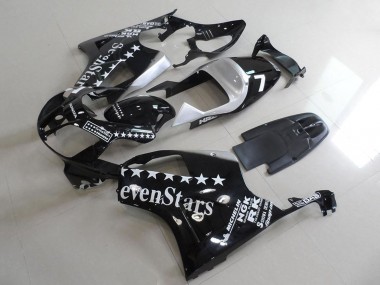 2000-2006 Honda VTR1000 Motorcycle Fairings - Glossy Black White SevenStars Australia