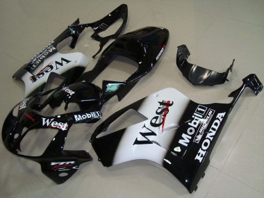 2000-2006 Honda VTR1000 Motorcycle Fairings - Glossy Black White West Australia