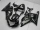 2001-2003 Suzuki GSXR 600/750 Motorcycle Fairings - Glossy Black Silver Flame Australia