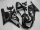 2001-2003 Suzuki GSXR 600/750 Motorcycle Fairings - Glossy Black Silver Flame Australia