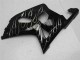 2001-2003 Suzuki GSXR 600/750 Motorcycle Fairings - Glossy Black Silver Flame Australia
