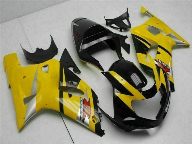 2001-2003 Suzuki GSXR 600/750 Motorcycle Fairings - Yellow Black Australia