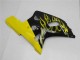 2001-2003 Suzuki GSXR 600/750 Motorcycle Fairings - Glossy Black Yellow Flame Australia