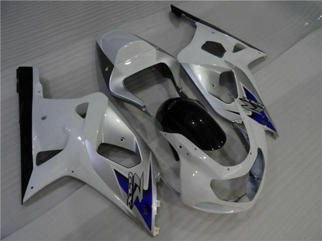 2001-2003 Suzuki GSXR 600/750 Motorcycle Fairings - White Silver Blue Black Australia