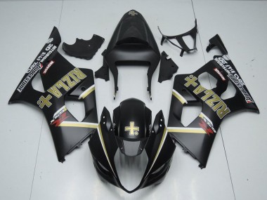 2003-2004 Suzuki GSXR 1000 Motorcycle Fairings - Matte Black Rizla Australia