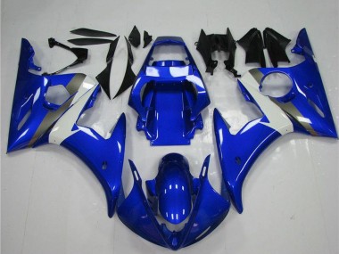 2003-2004 Yamaha YZF R6 Motorcycle Fairing - Blue White Australia