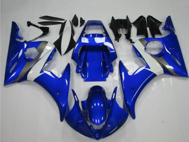 2003-2004 Yamaha YZF R6 Motorcycle Fairing - Blue White Australia