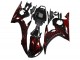 2003-2004 Yamaha YZF R6 Motorcycle Fairing - Glossy Black Red Flame Australia