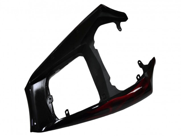 2003-2004 Yamaha YZF R6 Motorcycle Fairing - Glossy Black Red Flame Australia