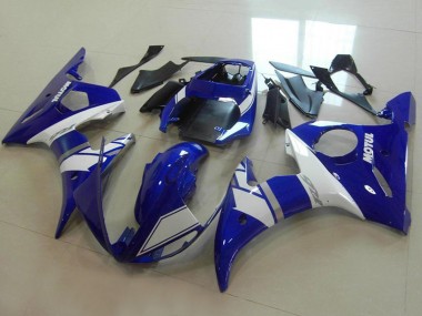 2003-2004 Yamaha YZF R6 Motorcycle Fairings - Blue White Silver Australia