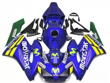 2004-2005 Honda CBR1000RR Motorcycle Fairings - Blue Yellow Green MoviStar Red Castrol Australia