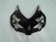2004-2005 Honda CBR1000RR Motorcycle Fairings - Glossy Black White West Mobil Michelin Australia