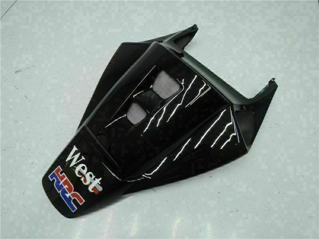 2004-2005 Honda CBR1000RR Motorcycle Fairings - Glossy Black White West Mobil Michelin Australia