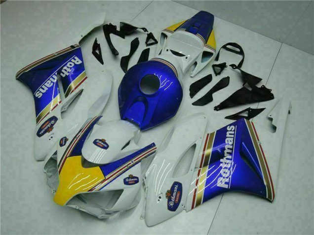 2004-2005 Honda CBR1000RR Motorcycle Fairing - White Blue Yellow Rothmans Australia