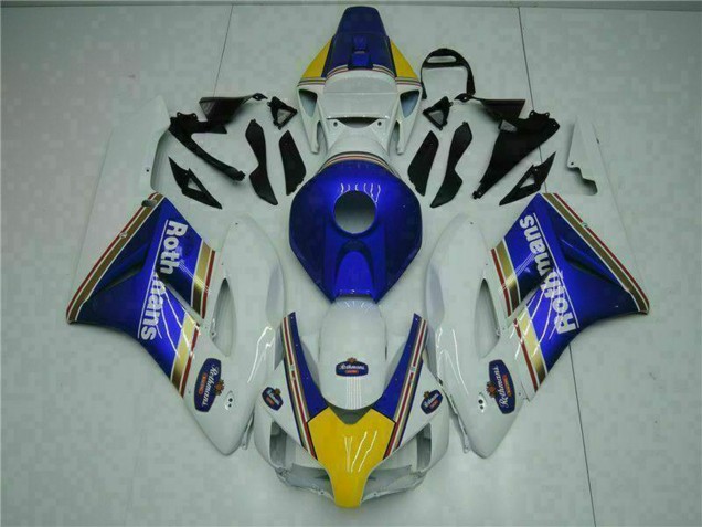 2004-2005 Honda CBR1000RR Motorcycle Fairing - White Blue Yellow Rothmans Australia