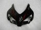 2004-2005 Honda CBR1000RR Motorcycle Fairings - Glossy Black Red Flame Australia