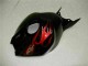 2004-2005 Honda CBR1000RR Motorcycle Fairings - Glossy Black Red Flame Australia