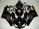2004-2005 Honda CBR1000RR Motorcycle Fairings - Glossy Black Red Flame Australia