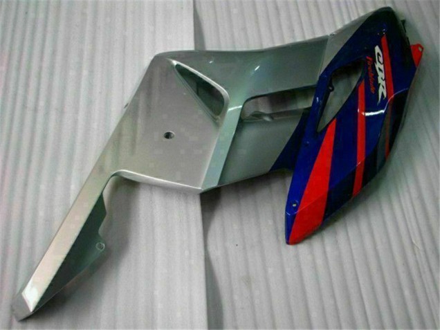 2004-2005 Honda CBR1000RR Motorcycle Fairings - Silver Red Blue Black Stripe Australia
