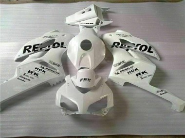 2004-2005 Honda CBR1000RR Motorcycle Fairings - White Black Repsol Australia