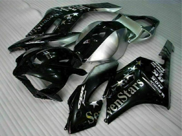 2004-2005 Honda CBR1000RR Motorcycle Fairings - Silver Glossy Black SevenStars Australia