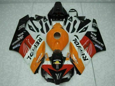 2004-2005 Honda CBR1000RR Motorcycle Fairings - Orange White Red Black Repsol Australia