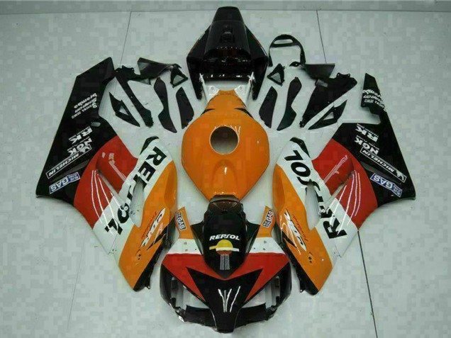 2004-2005 Honda CBR1000RR Motorcycle Fairings - Orange White Red Black Repsol Australia