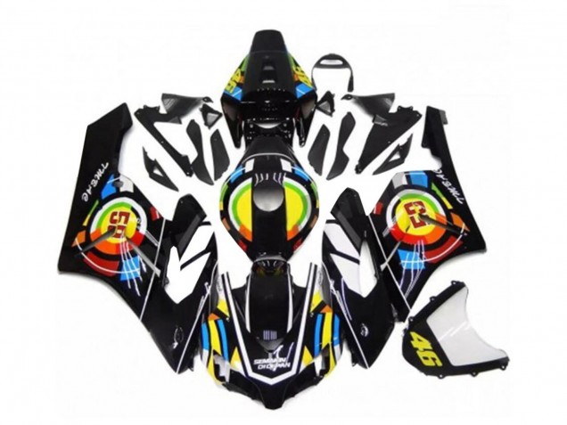 2004-2005 Honda CBR1000RR Motorcycle Fairings - Glossy Black Yellow Green Red 46 Australia
