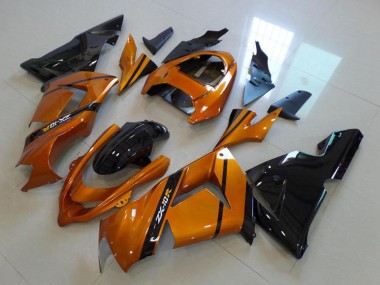 2004-2005 Kawasaki ZX10R Motorcycle Fairings - Gold Black Australia