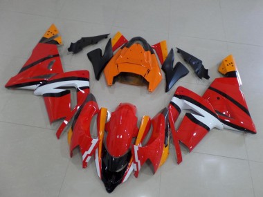 2004-2005 Kawasaki ZX10R Motorcycle Fairings - Orange Black and White Australia