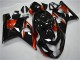 2004-2005 Suzuki GSXR 600/750 Motorcycle Fairings - Glossy Black Red Stripe Australia