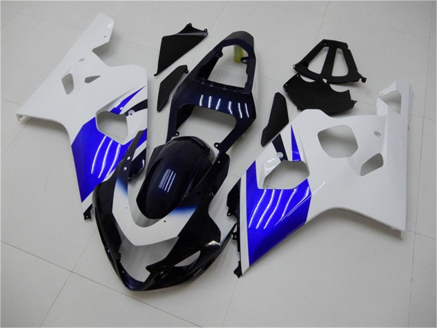 2004-2005 Suzuki GSXR 600/750 Bike Fairings - White Blue Black Australia