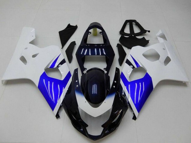 2004-2005 Suzuki GSXR 600/750 Bike Fairings - White Blue Black Australia