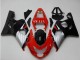 2004-2005 Suzuki GSXR 600/750 Motorcycle Fairings - Red Silver Black Australia