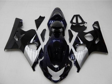 2004-2005 Suzuki GSXR 600/750 Motorcycle Fairings - Glossy Black Silver Blue Australia
