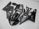 2004-2005 Suzuki GSXR 600/750 Motorcycle Fairings - Grey Black Flame Australia