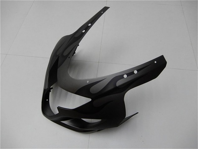 2004-2005 Suzuki GSXR 600/750 Motorcycle Fairings - Grey Black Flame Australia