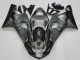 2004-2005 Suzuki GSXR 600/750 Motorcycle Fairings - Grey Black Flame Australia