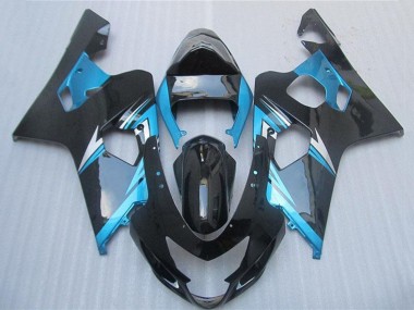 2004-2005 Suzuki GSXR 600/750 Motorcycle Fairings - Blue White Black Australia