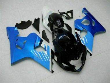 2004-2005 Suzuki GSXR 600/750 Motorcycle Fairings - White Blue Black Australia
