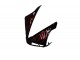 2004-2006 Yamaha YZF R1 Motorcycle Fairings - Glossy Black Red Flame Australia