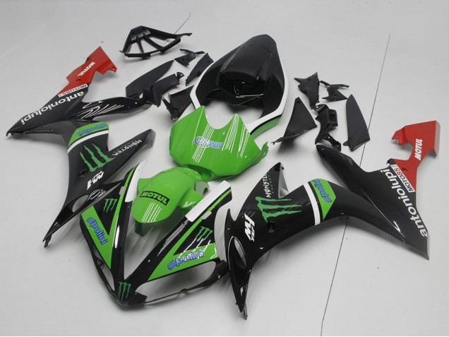 2004-2006 Yamaha YZF R1 Motorcycle Fairings - Glossy Black White Red Green Monster Australia