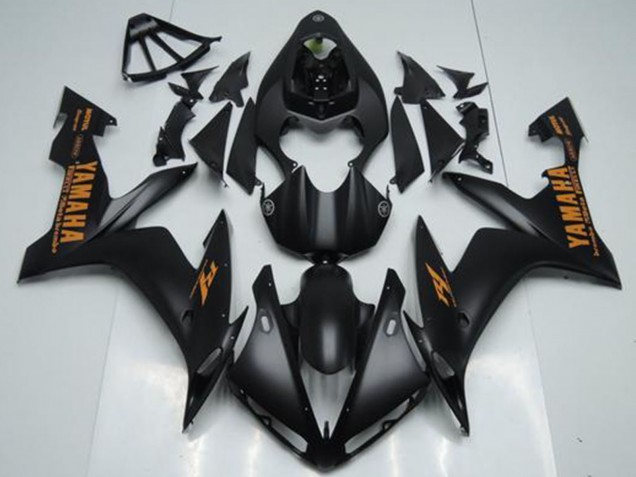 2004-2006 Yamaha YZF R1 Motorcycle Fairings - Matte Black Orange Australia