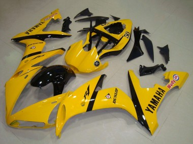 2004-2006 Yamaha YZF R1 Motorcycle Fairing - Yellow Glossy Black Australia